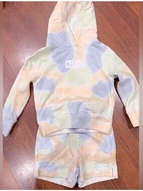 Kith | Kids Pastel Tie-Dye Hoodie & Shorts Set